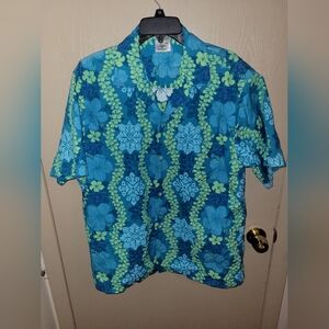 Hana Fashion Single Stitch Vintage 90s Hawaiian Button Down Shirt Size XL